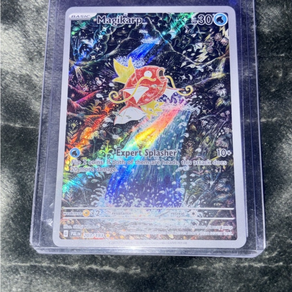 Pokemon Magikarp Holographic Card secret rare 203/193